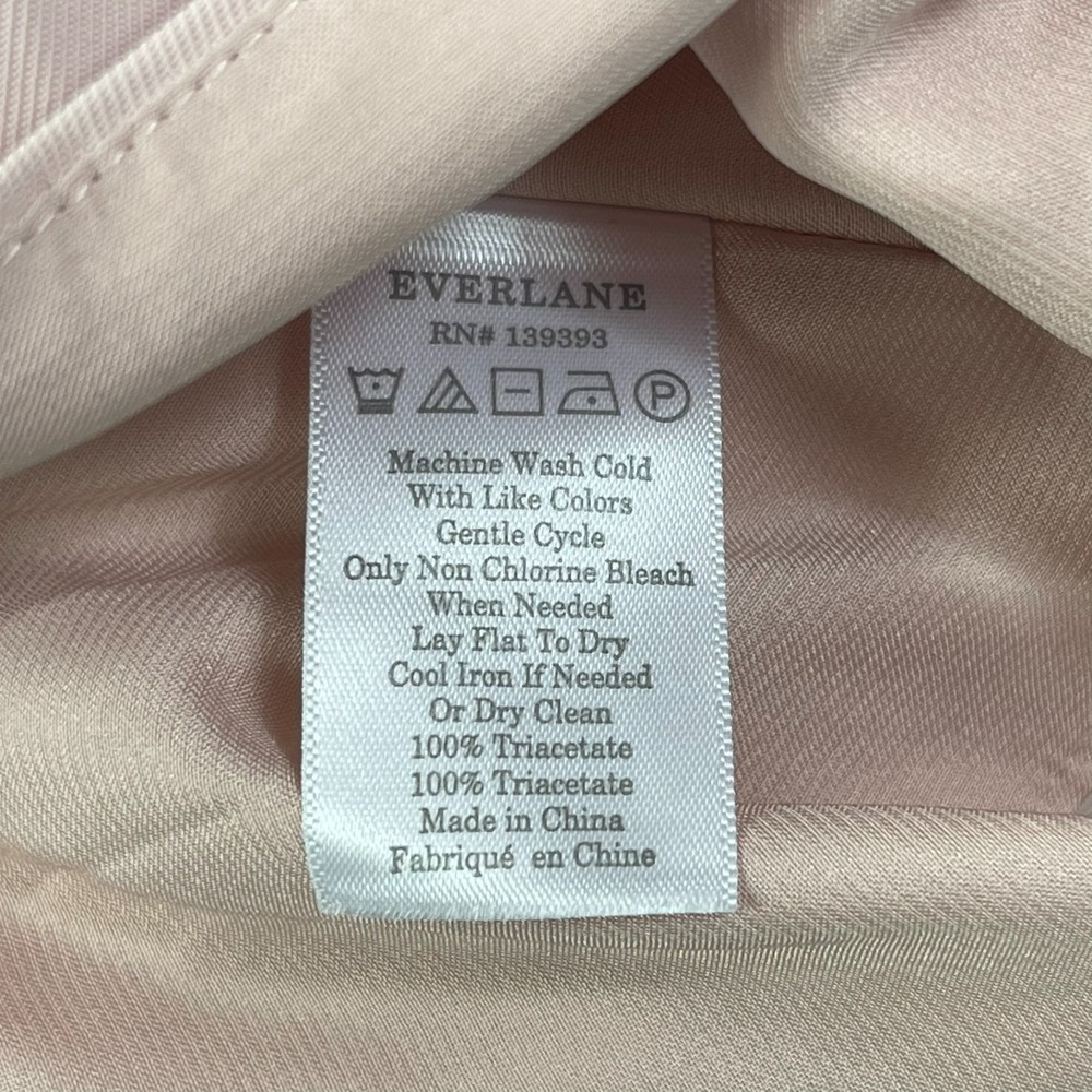 Everlane Tank Top‎ Shirt Womens Sz 10 Pink Spaghetti Strap Cami - Picture 4 of 7